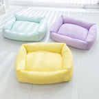 Rectangular washable dog bed breathable pet bed