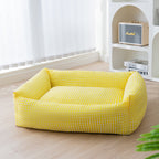 Rectangular washable dog bed breathable pet bed