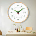 Timeless Perch Clock - Chic Natural Time Clock with Bird and Flowers