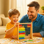 Wooden Counting Frame for Learning to Count and Calculate