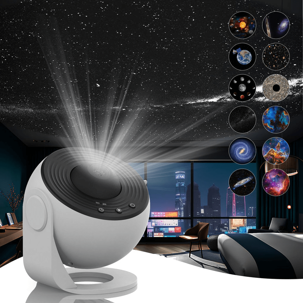CELESTICAST – HD Star Projector with 13 Galaxy Discs & Timer Function