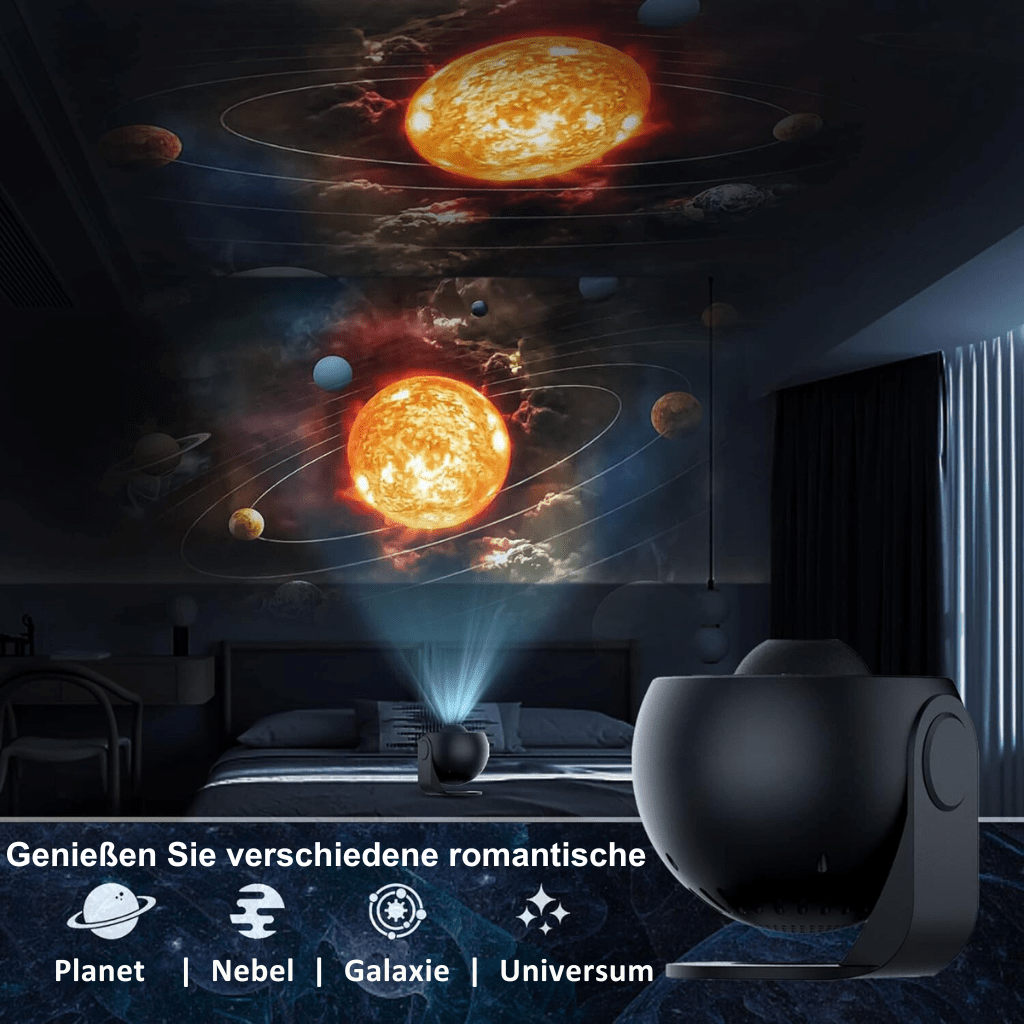 CELESTICAST – HD Star Projector with 13 Galaxy Discs & Timer Function