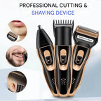 ProCare 3-in-1 Trimmer – Wireless Beard Trimmer, Nose Hair Trimmer and Shaver