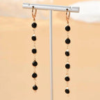 Gem Drop Hoop Earrings