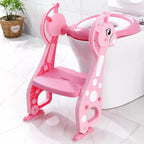 Toilet seat with ladder