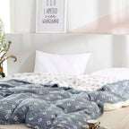 Cotton Geometric Blanket Throw