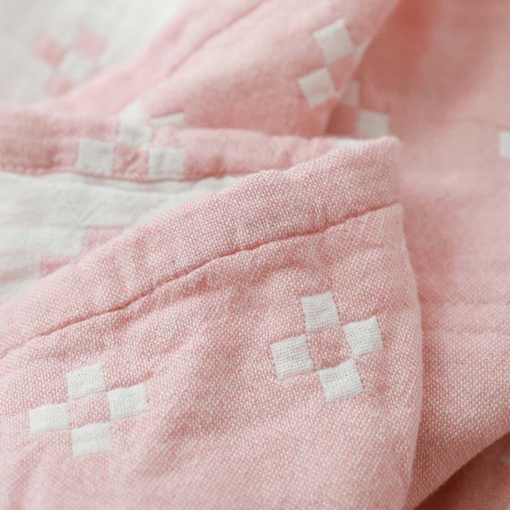 Cotton Geometric Blanket Throw