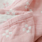 Cotton Geometric Blanket Throw
