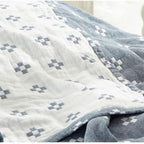Cotton Geometric Blanket Throw