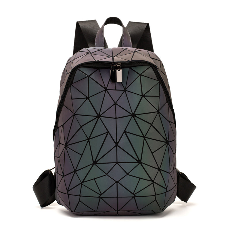 Geometric Glow-in-the-Dark Backpack
