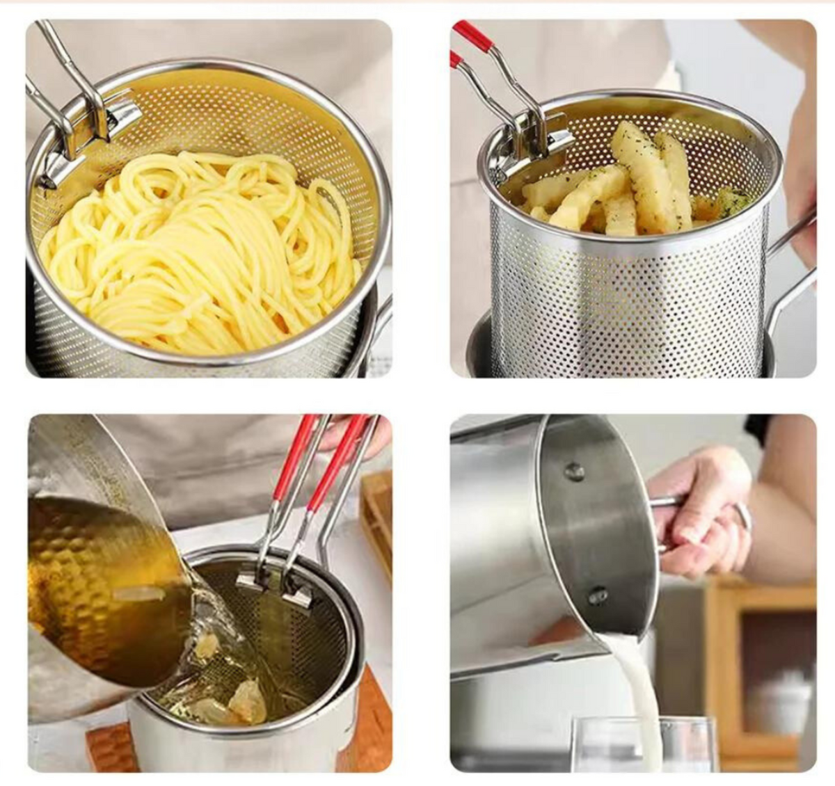 CookPro - Compact Fryer Set with Oil Saving Button