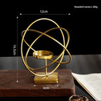 Gildora Classic Candleholder | Premium metal gold candlestick for living room and dining table