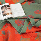 GinkgoQuilt – Cotton Bedding Set with Botanical Reversible Design