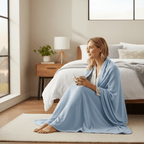 GLACILUX – Temperature-Regulating Cooling Blanket for Deep Sleep