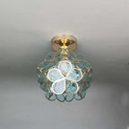 Glass Flower Ceiling Lamp - FloraGlow