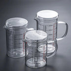Glass Measuring Cup Food Grade High Borosilicate Glass Cups with Lid