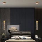 Glass Pendant Lamp in Cylindrical Shape - Lustreau