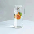 Glass Pitcher with Lid Easy Clean Heat Resistant Glass Water Jug