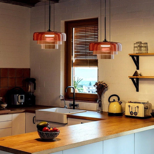 Norwegian Glass Pendant Lamp