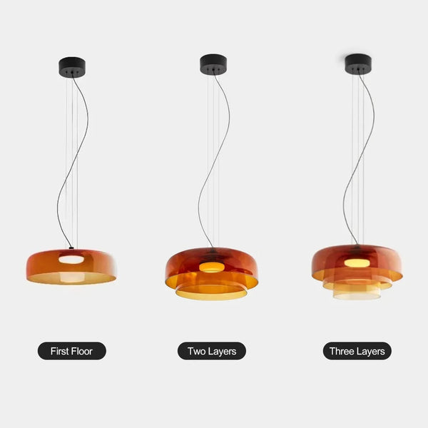 Norwegian Glass Pendant Lamp