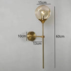 – Scandinavian modern glass wall lamp