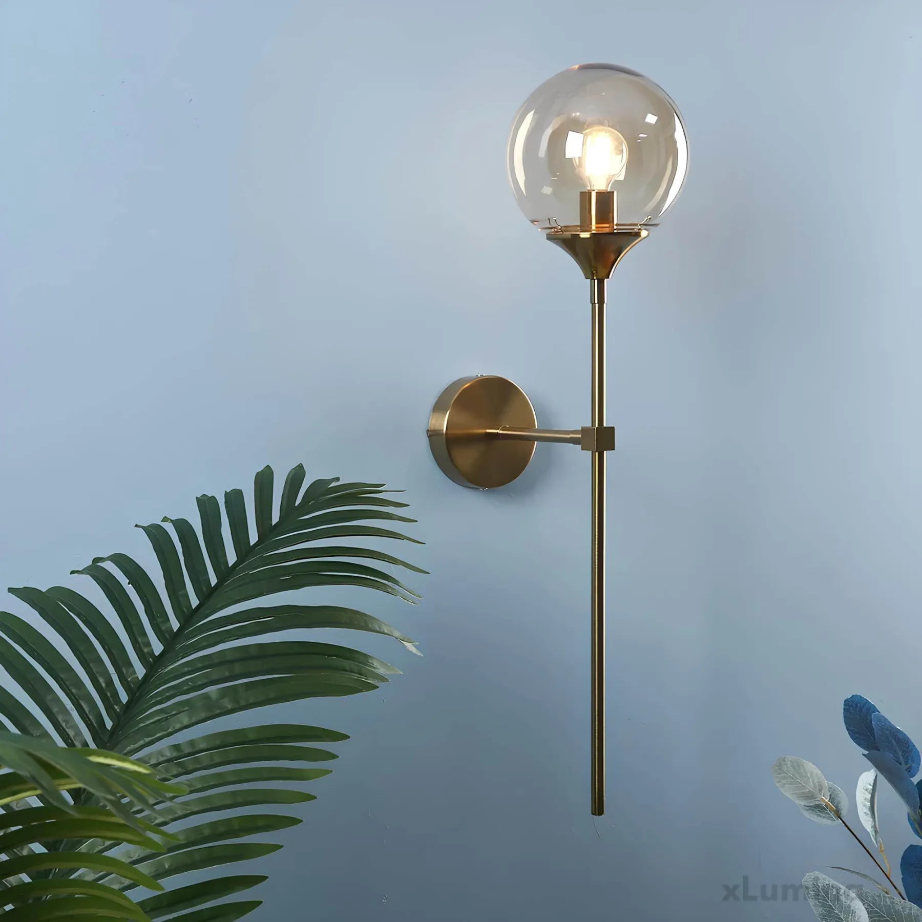 – Scandinavian modern glass wall lamp
