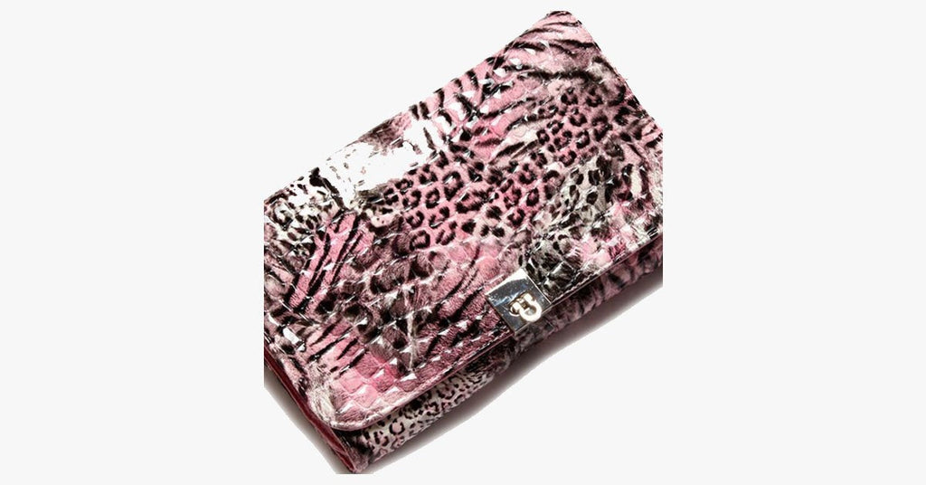 24-piece Pink Leopard Brush Set