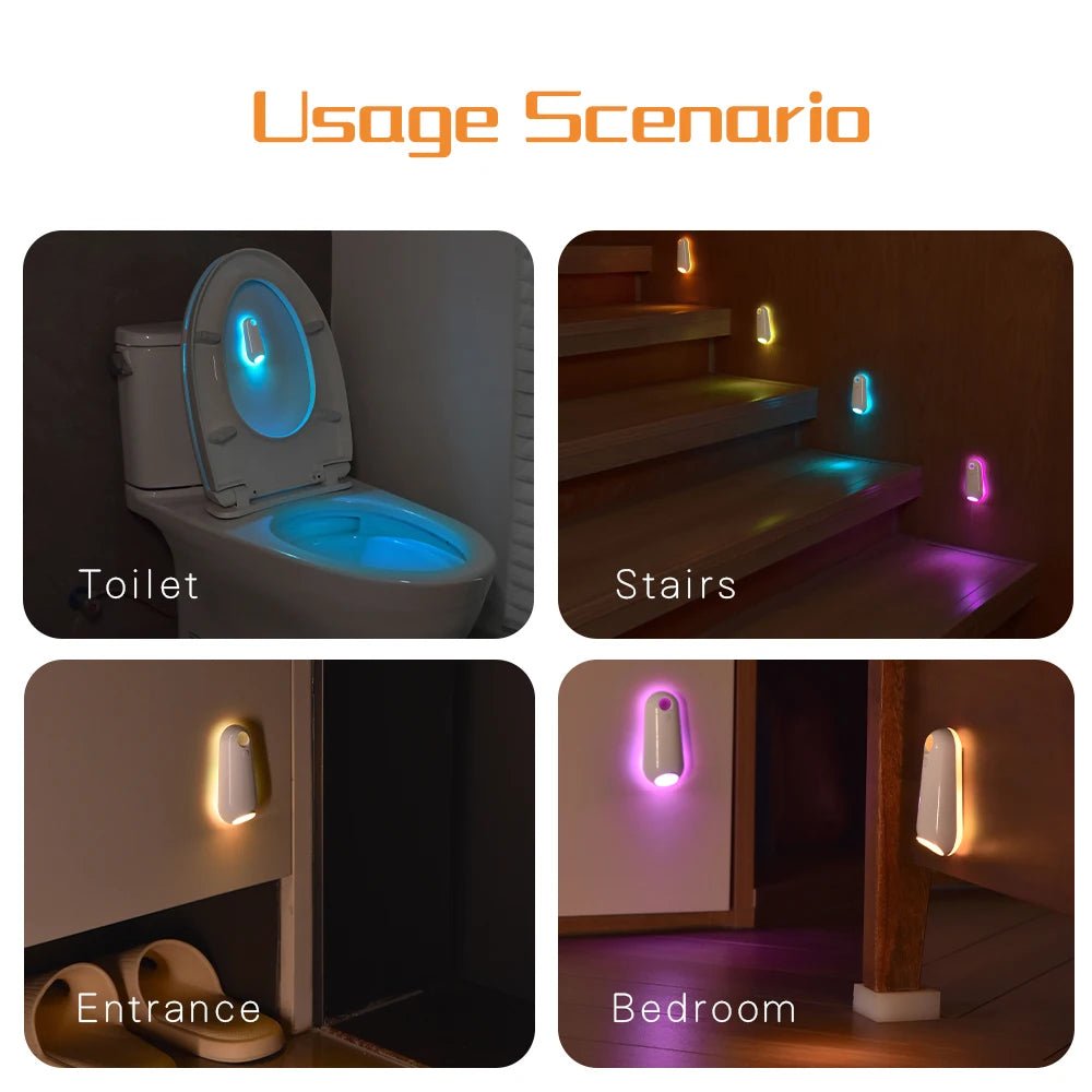 GlowBowl Motion – Motion Detector Toilet Light with 7 RGB Colors