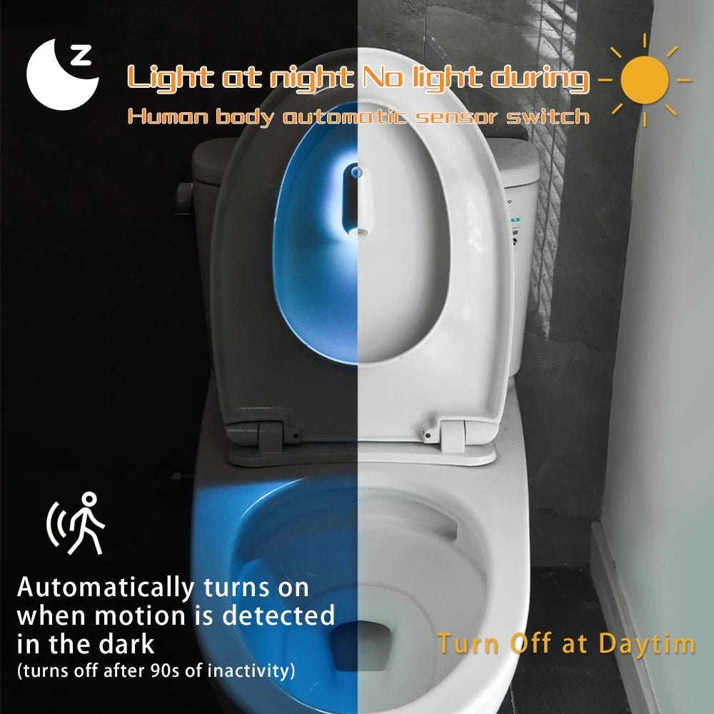 GlowBowl Motion – Motion Detector Toilet Light with 7 RGB Colors