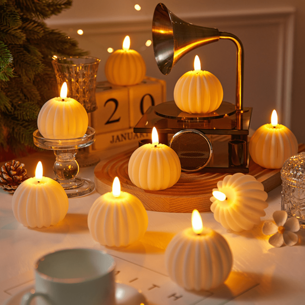 GlowFlicker – LED Candles with Flickering Light Effect