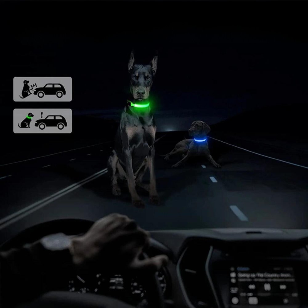 GlowGuard - AirTag Dog Collar