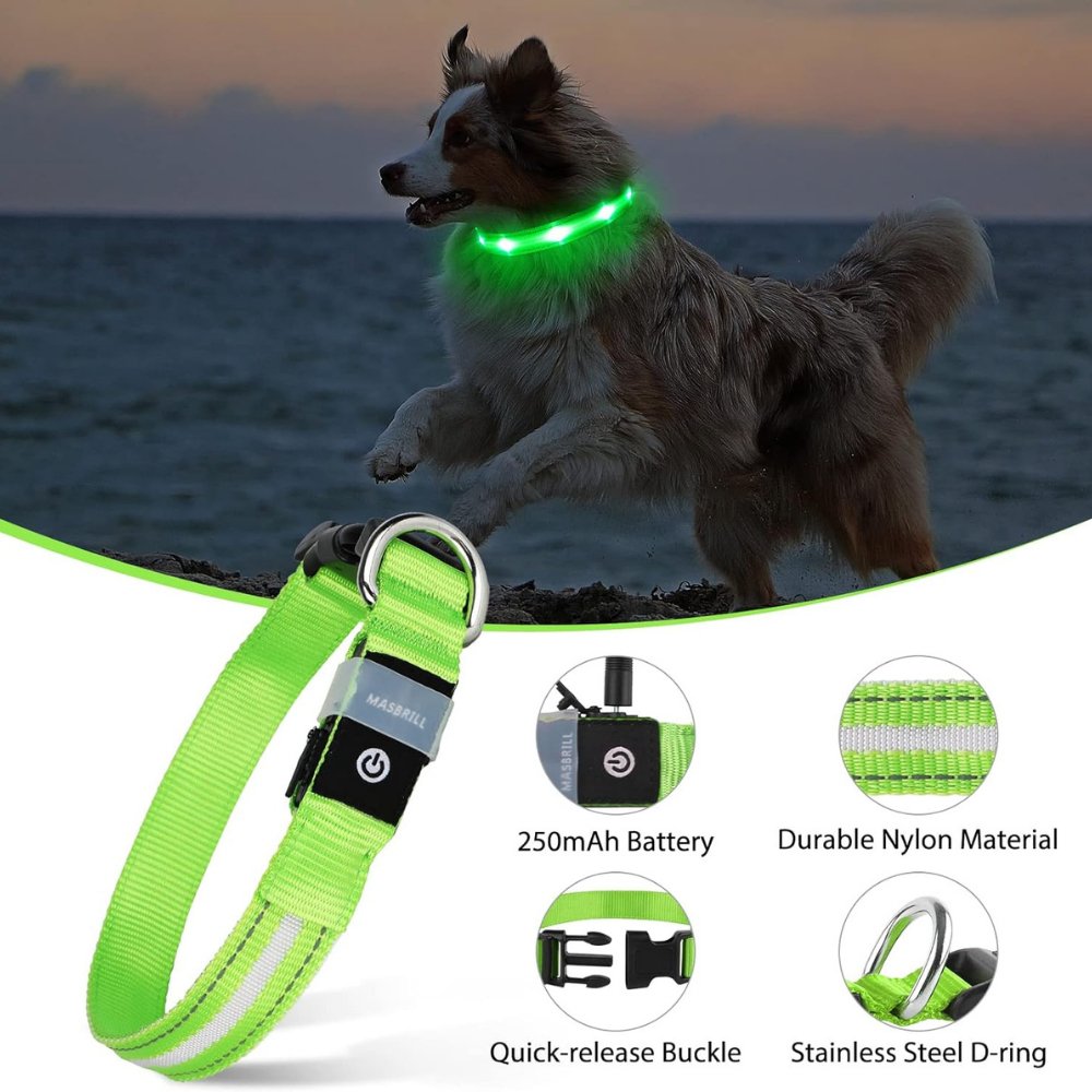 GlowGuard - AirTag Dog Collar