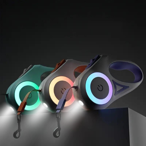 GlowGuard Illuminating Dog Leash with Flashlight
