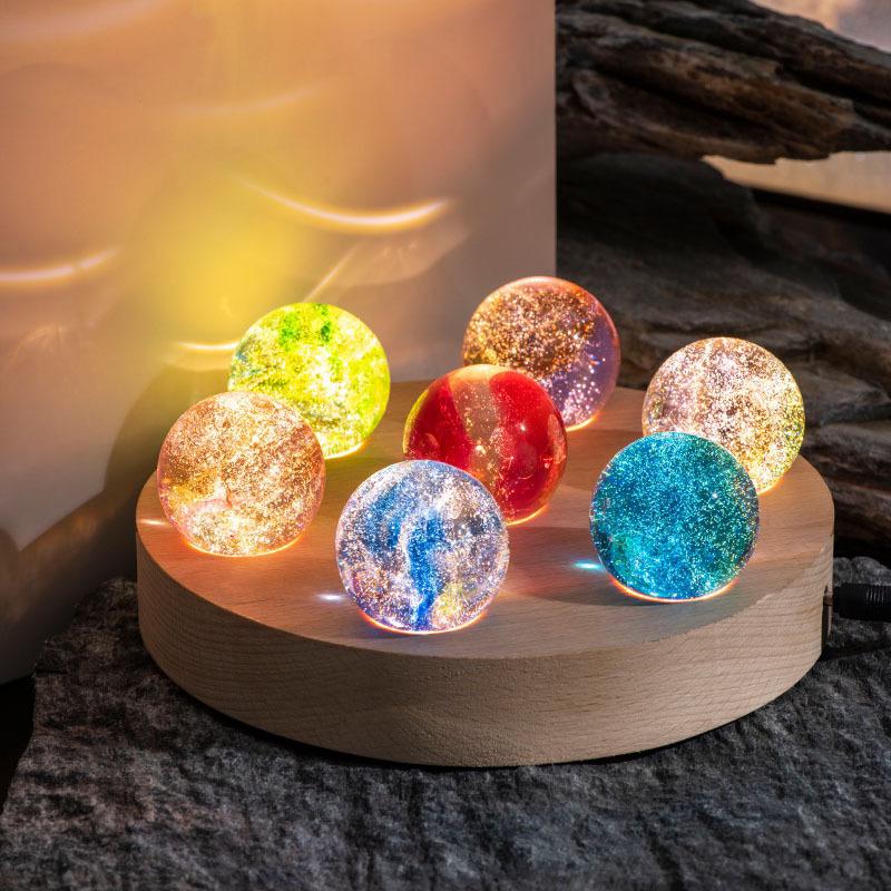 Glowing Cosmic Crystals - AstroGlow Orbs