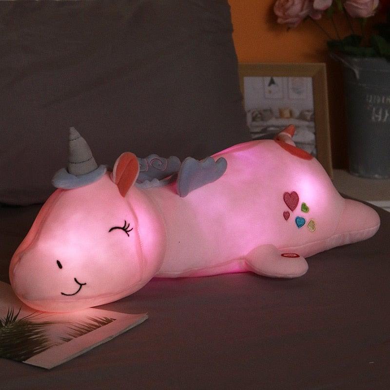 Lunacorn Glowing Unicorn | Cuddly Plush Friend | Rainbow LEDs | Perfect Gift for Children
