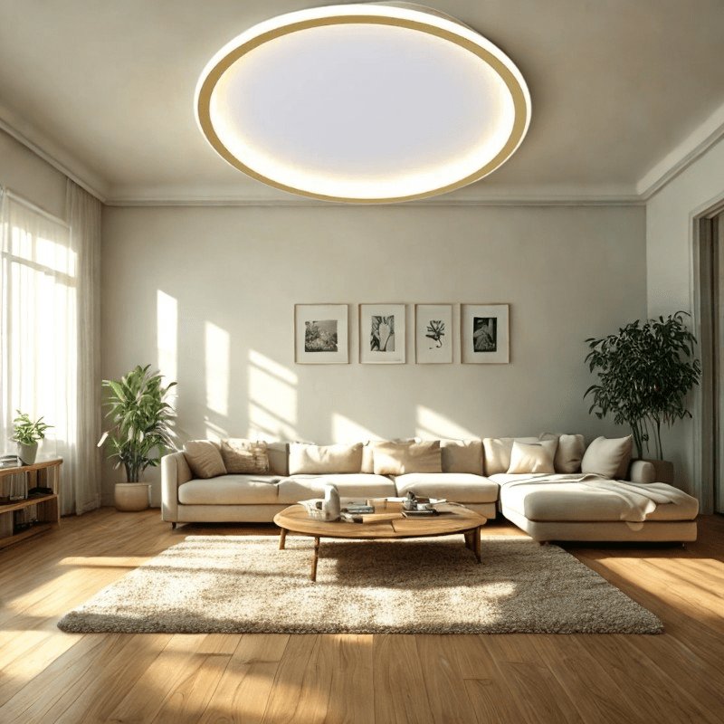 GLOWLITH – Scandinavian LED Ceiling Lamp for Modern, Glare-Free Lighting
