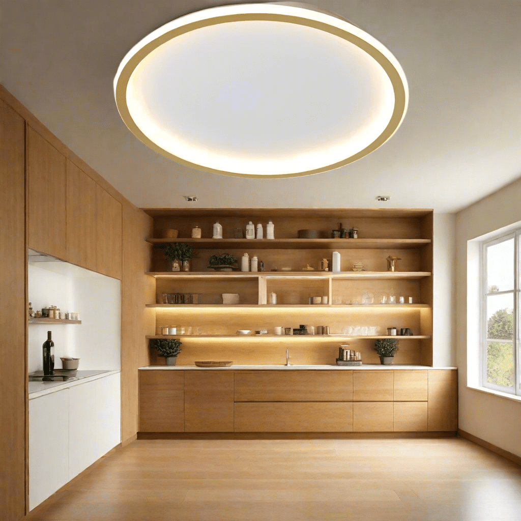 GLOWLITH – Scandinavian LED Ceiling Lamp for Modern, Glare-Free Lighting