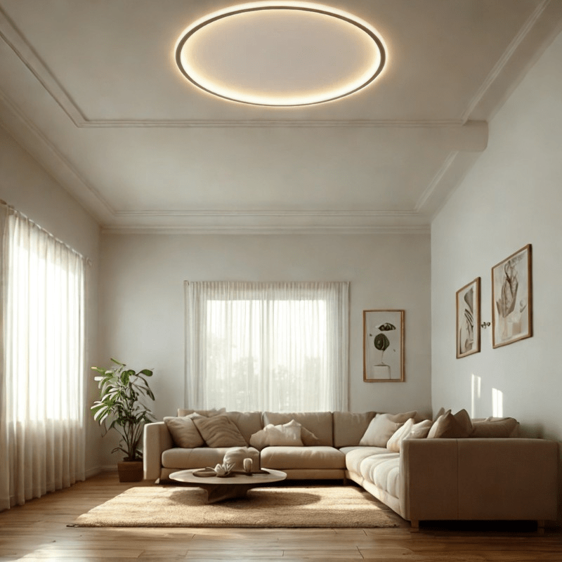 GLOWLITH – Scandinavian LED Ceiling Lamp for Modern, Glare-Free Lighting