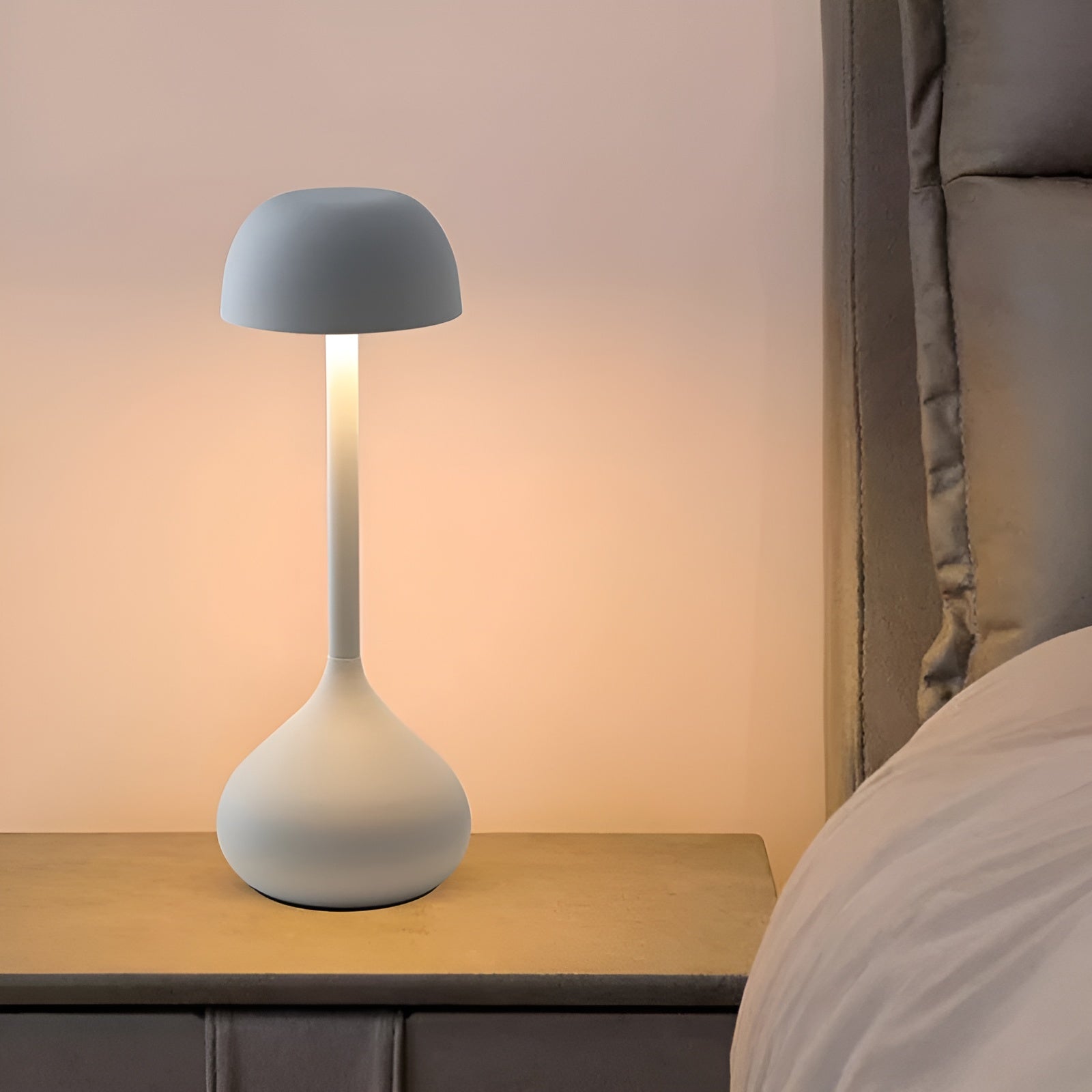 GlowMush Wireless Dimmable Mushroom Table Lamp