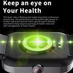 GlucoWatch Health Monitoring Smartwatch with Heart Rate and Sleep Tracking