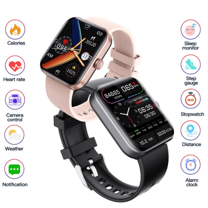 GlucoWatch Health Monitoring Smartwatch with Heart Rate and Sleep Tracking