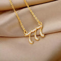 Zirconia English Numbers Necklace – Seraphina