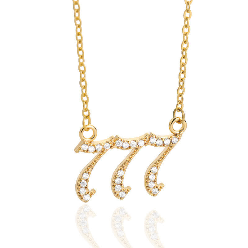 Zirconia English Numbers Necklace – Seraphina