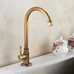 Aethel Tap – 300 mm High Spout in Elegant Antique Brass