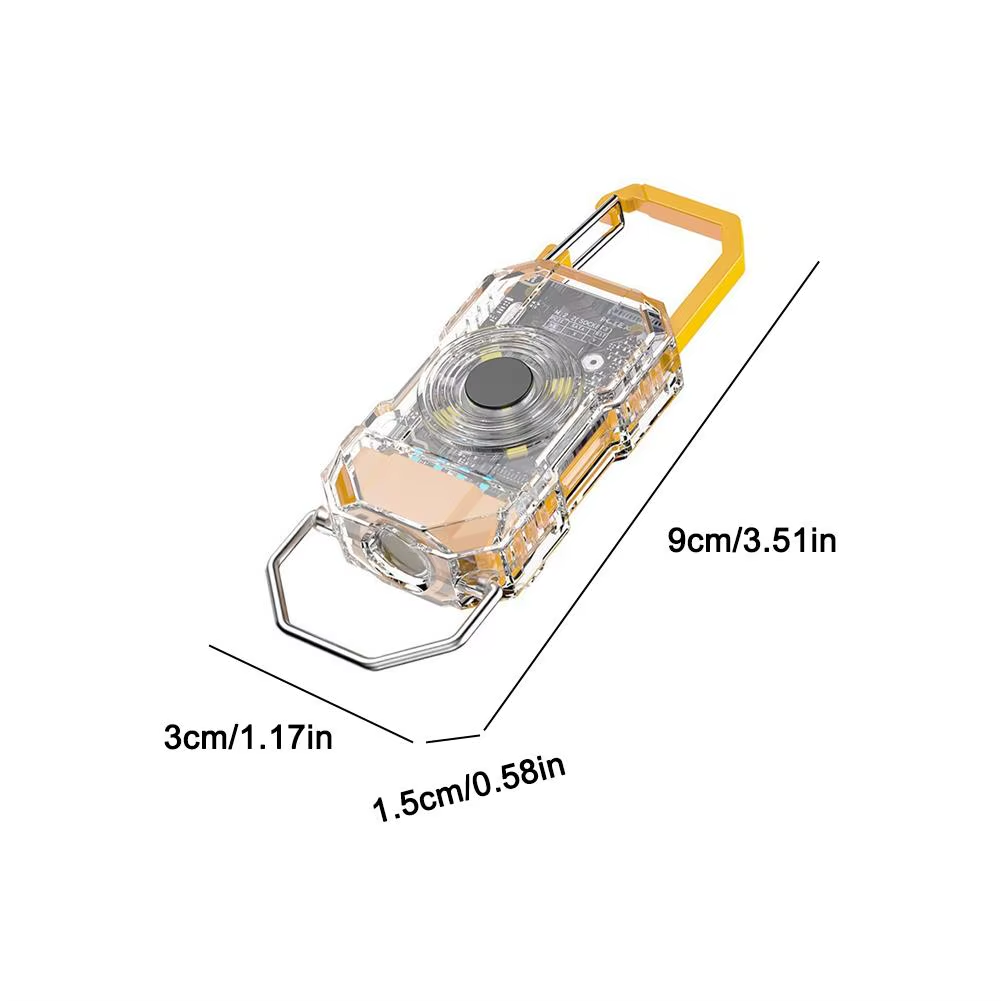 Mini USB Rechargeable LED Keychain Flashlight