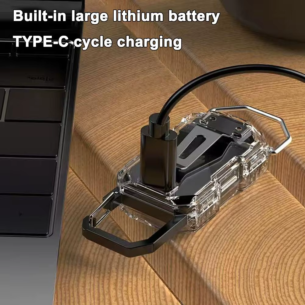 Mini USB Rechargeable LED Keychain Flashlight