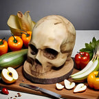 Gothic Skull – Handmade Knife Holder for Dark Kitchen Aesthetics