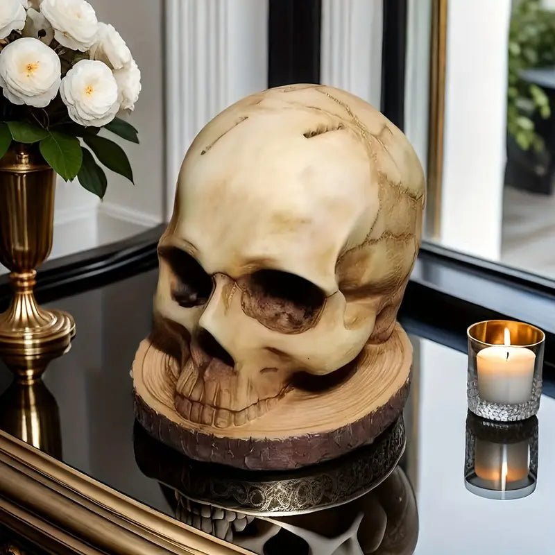 Gothic Skull – Handmade Knife Holder for Dark Kitchen Aesthetics