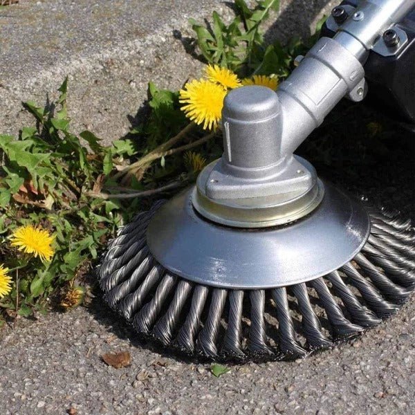 Carbon Steel Weed Brush Trimmer with 11.5 cm Diameter for Garden Edges