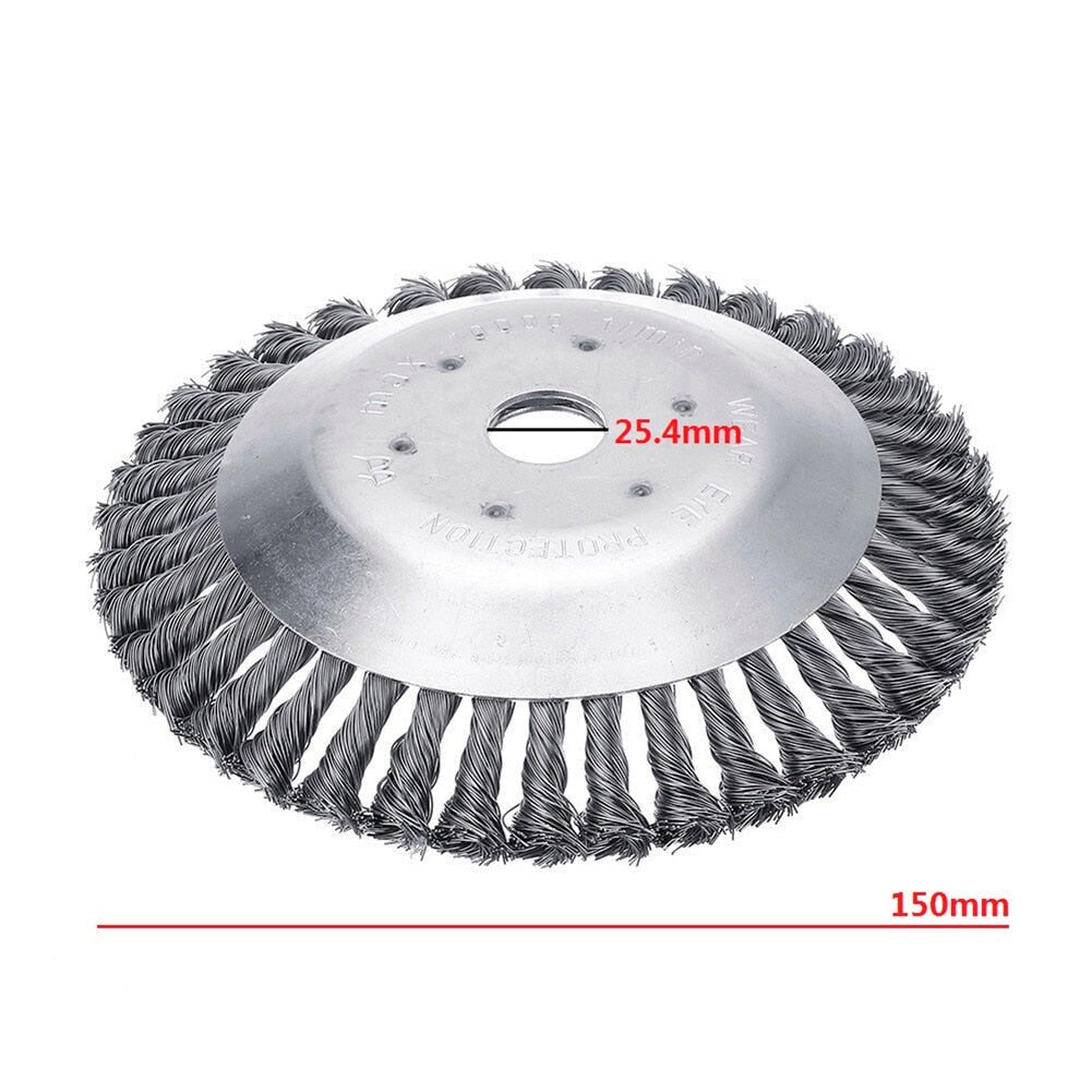 Carbon Steel Weed Brush Trimmer with 11.5 cm Diameter for Garden Edges